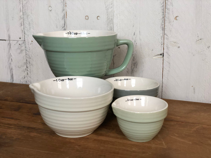 Measuring Cups - Mint & Grey