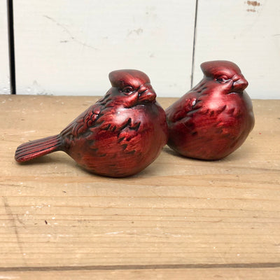Metallic Red Cardinal Figurine