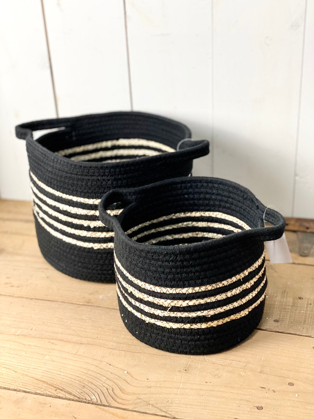 Set of 2 Rope Baskets