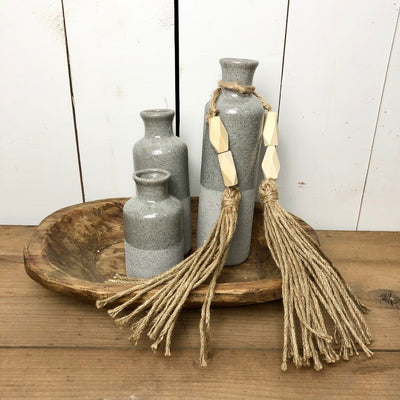 Small Wood Bead Tassel