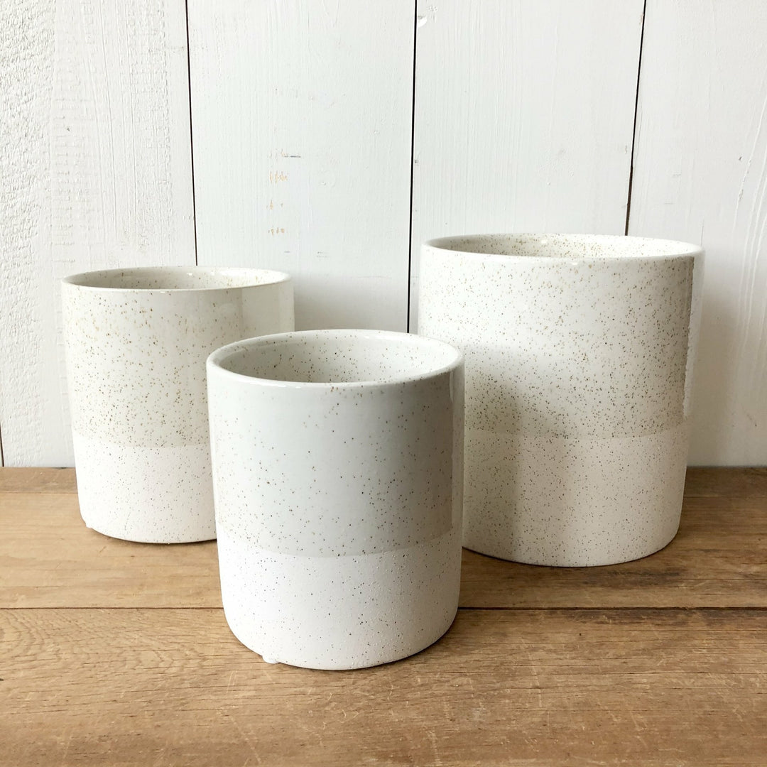 Textured Cream Vase Set Of 3