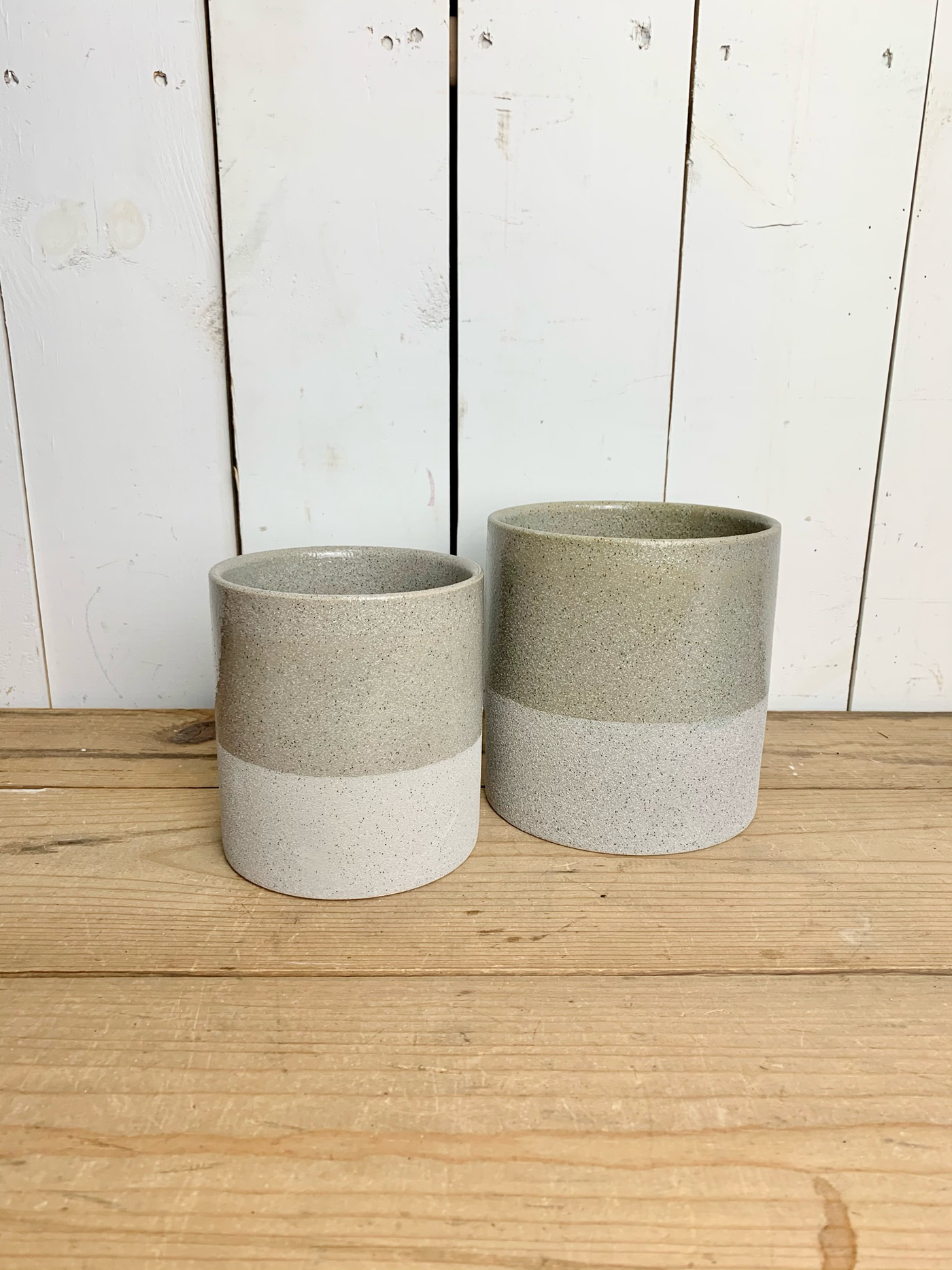 Textured Grey Vases