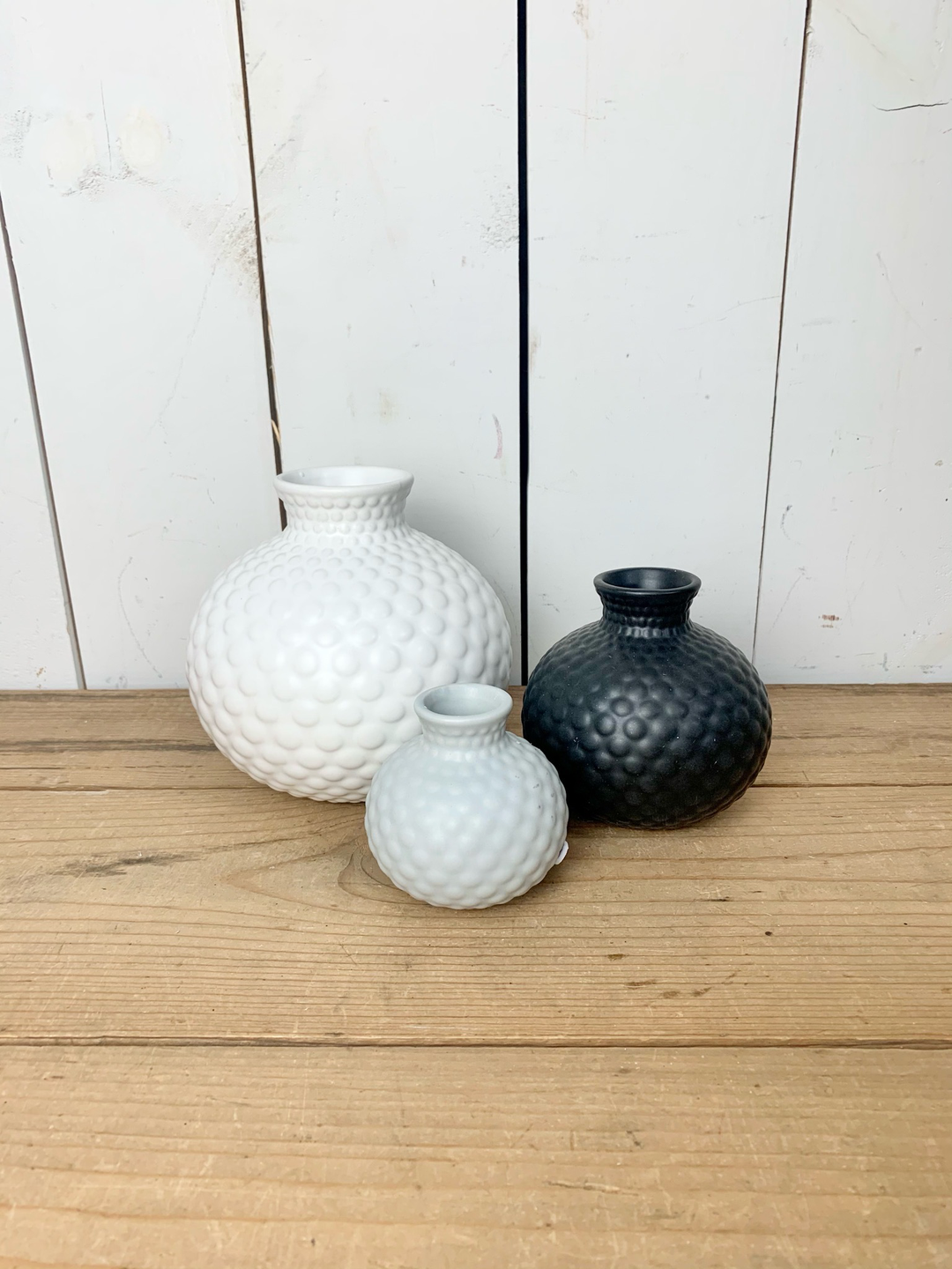 Textured Neutral Bottle Vases