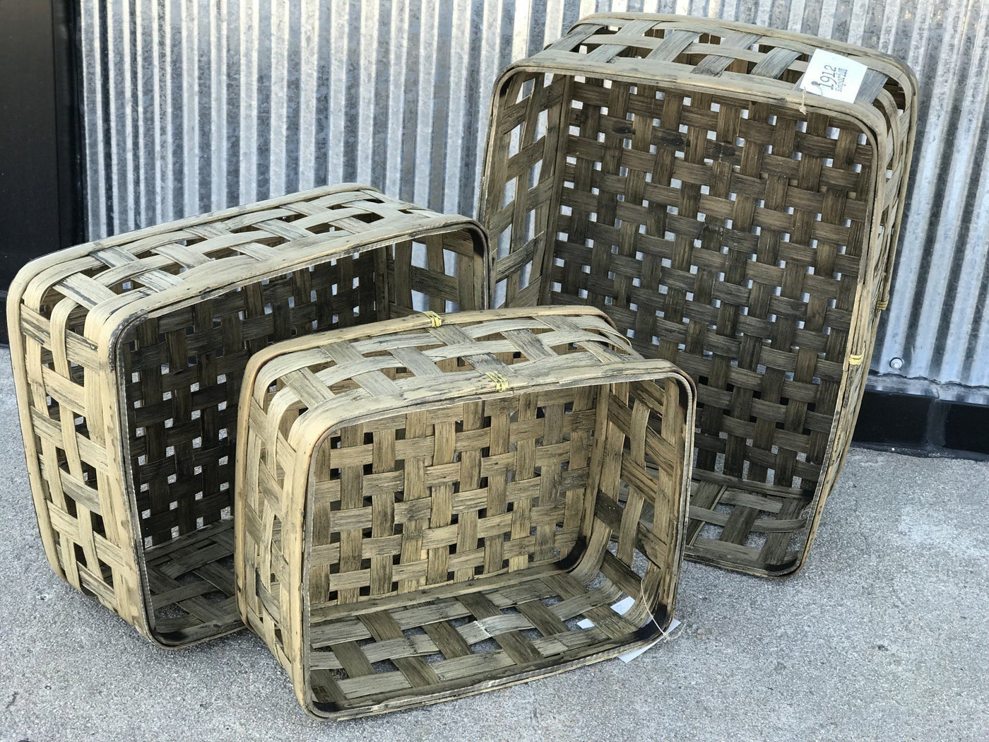 Tobacco Weave Rectangle Baskets