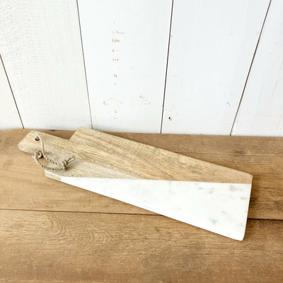 Wood & Marble Cutting Board