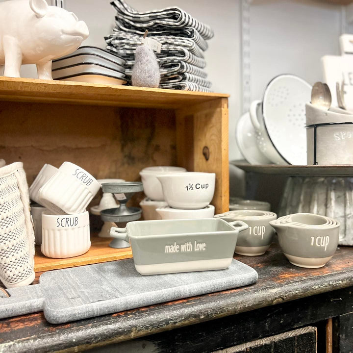 Measuring Cups - White Porcelain