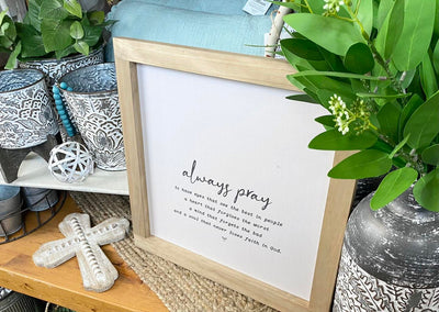 Square Wood Framed Canvas Prints - Four Styles