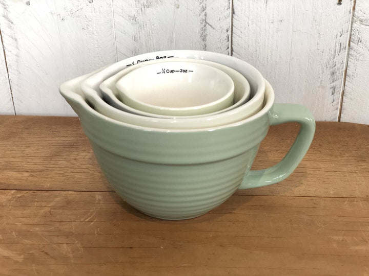 Measuring Cups - Mint & Grey