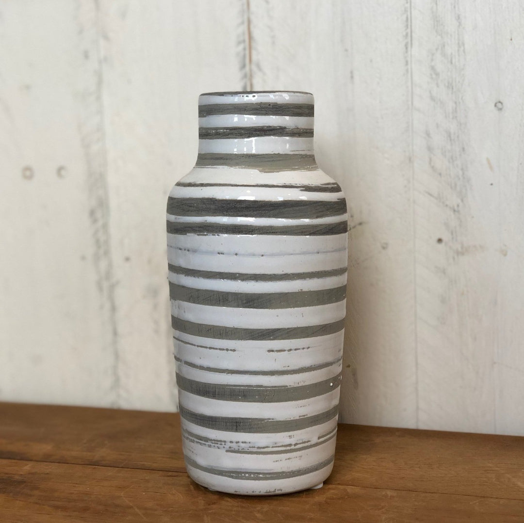 Striped Bottle Vases