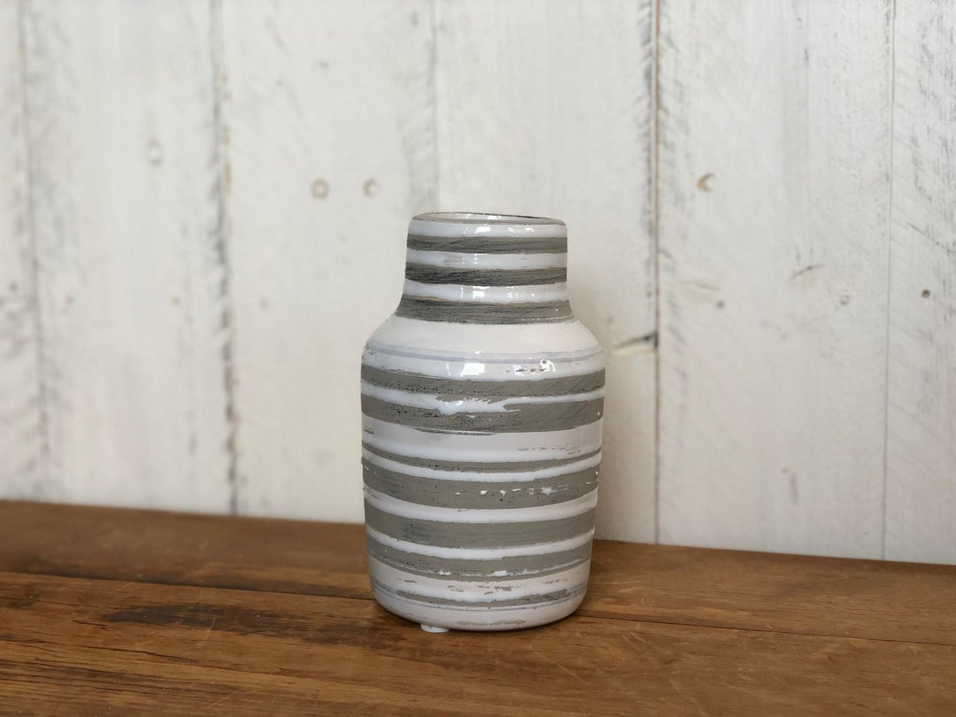 Striped Bottle Vases