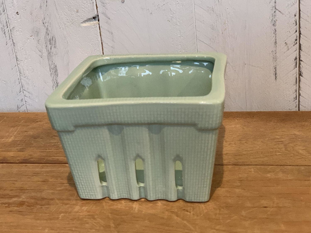 Square Stoneware Berry Baskets