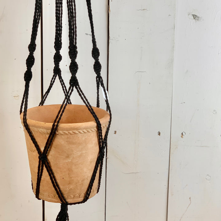 Black Macramé Hanger