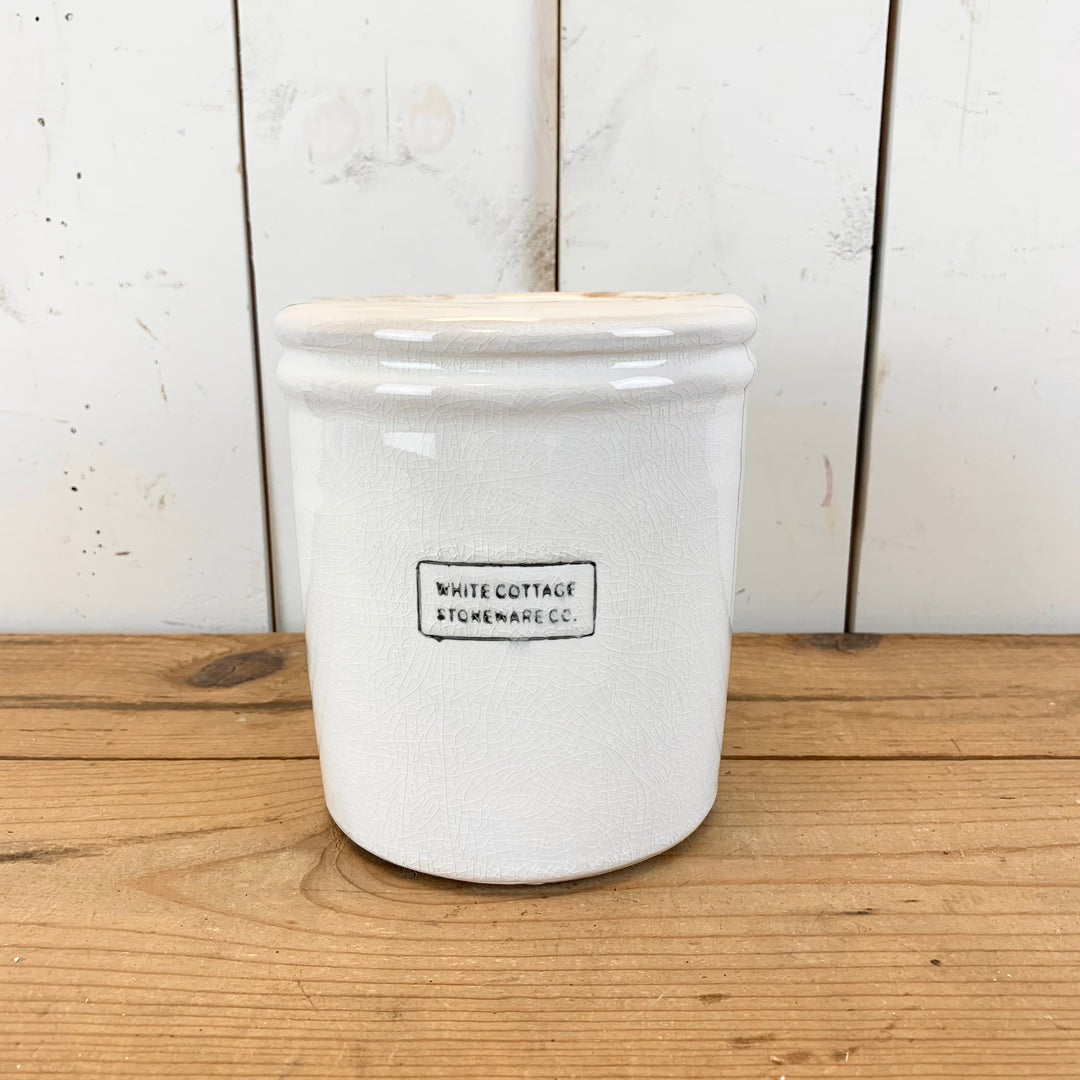 White Cottage Stoneware Vases