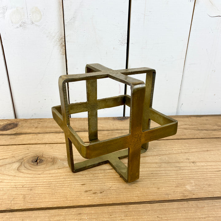 Brass Iron Cube