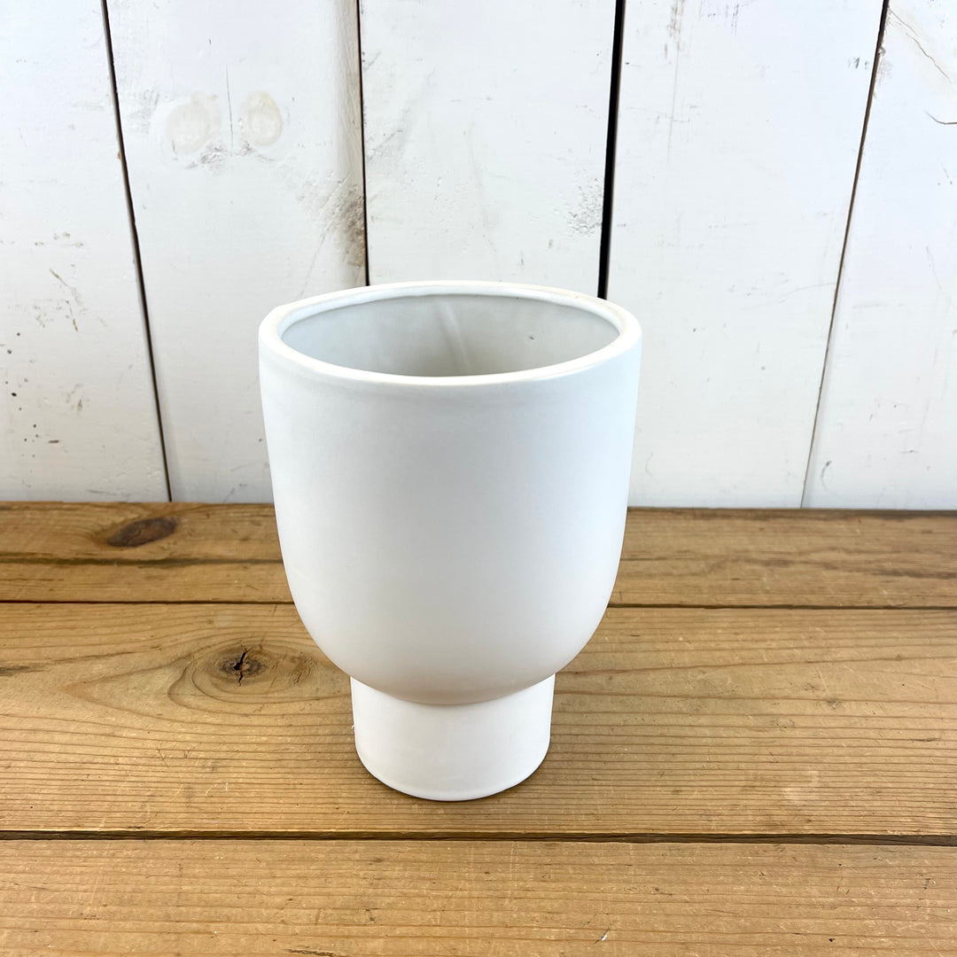 White Tapered Pottery