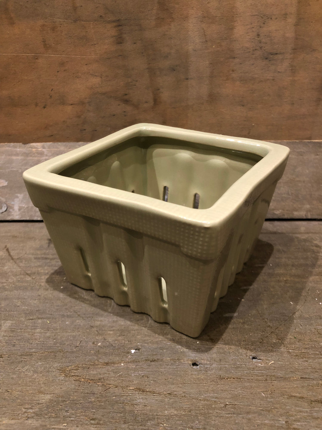 Textured Stoneware Berry Basket - 4 Colors