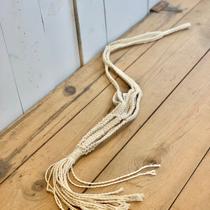 Thick Ivory Macramé Hanger