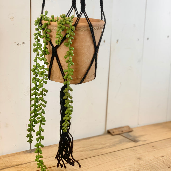 Black Crisscross Plant Hanger