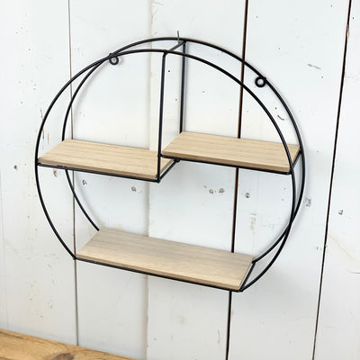 Metal Circle Wall Shelf