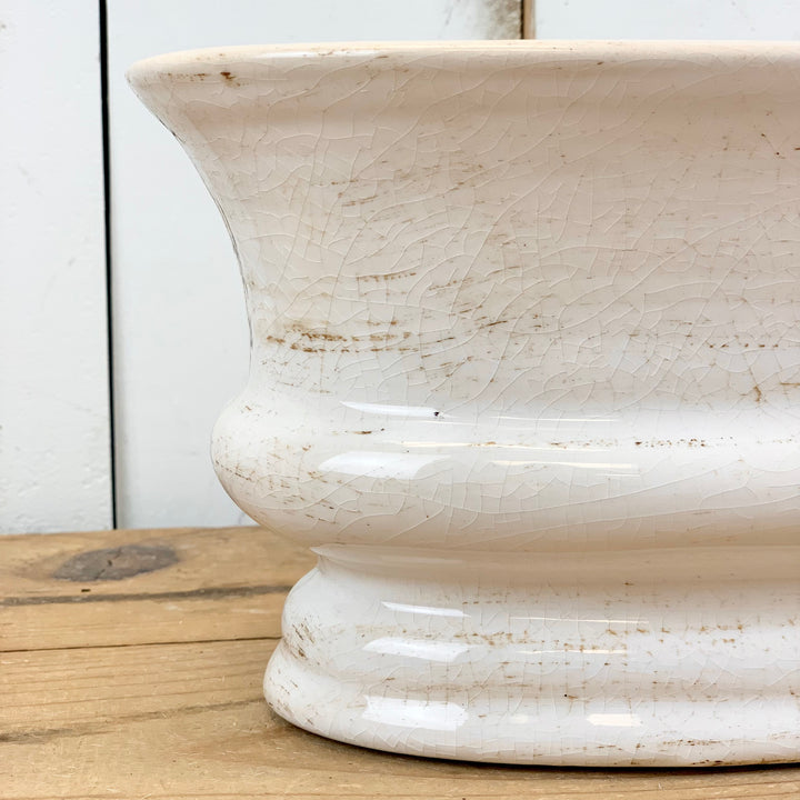 Oval Cream Vase
