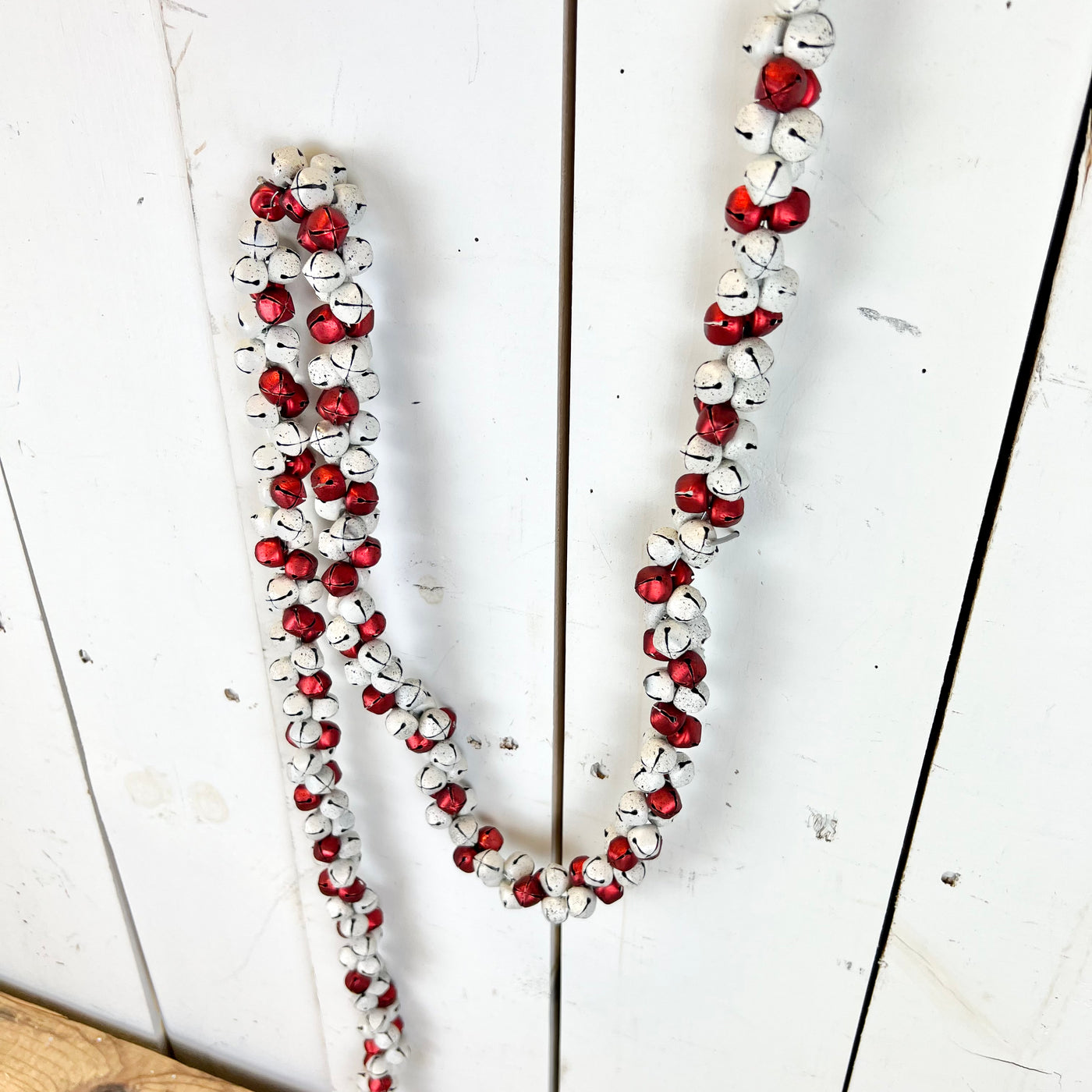 Red and White Jingle Bell Garland