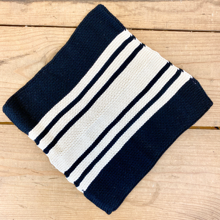 Cotton Dish Cloths/Wash Cloths Black & White