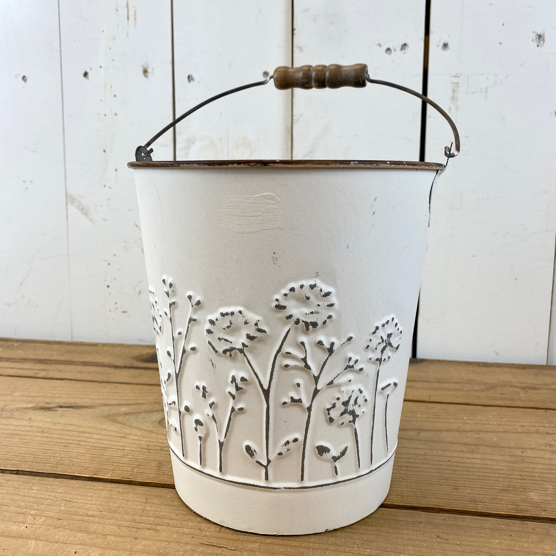 Wildflower Embossed Bucket