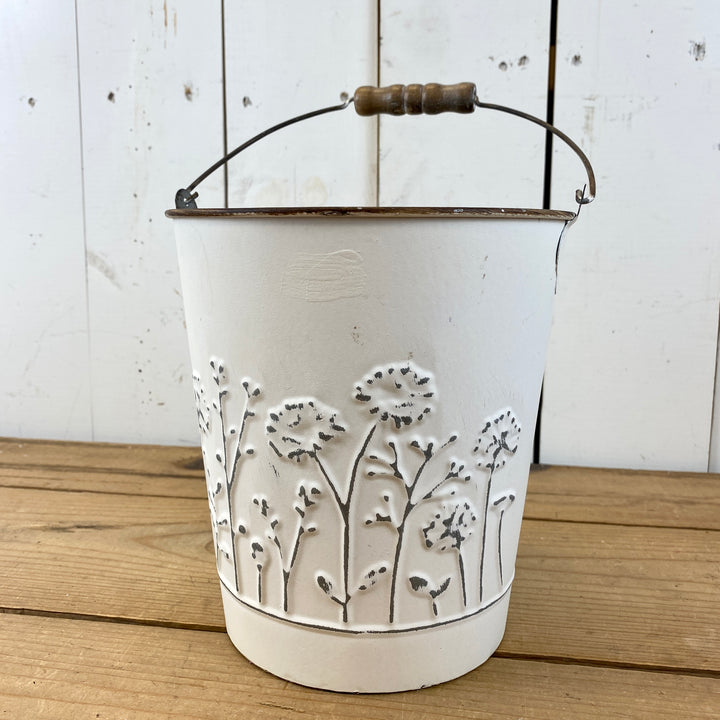 Wildflower Embossed Bucket