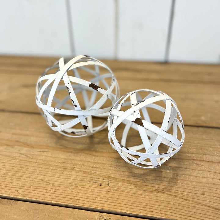White Orbs, Two Sizes Available