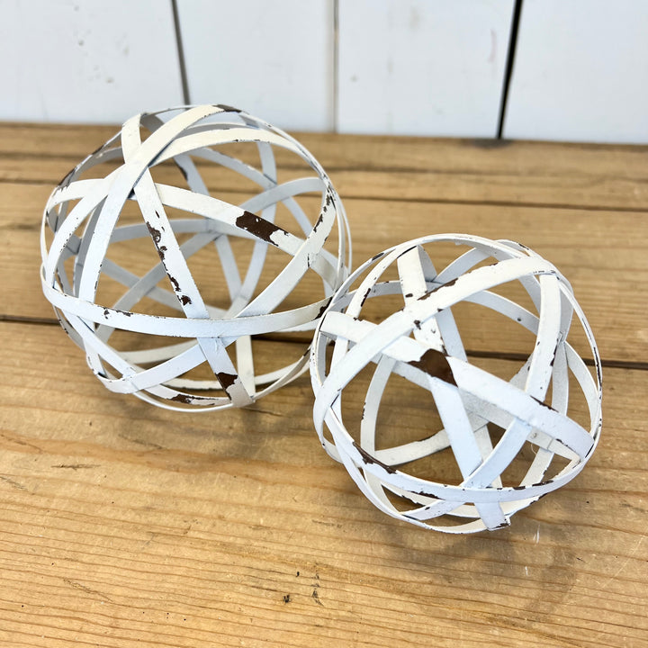 White Orbs, Two Sizes Available