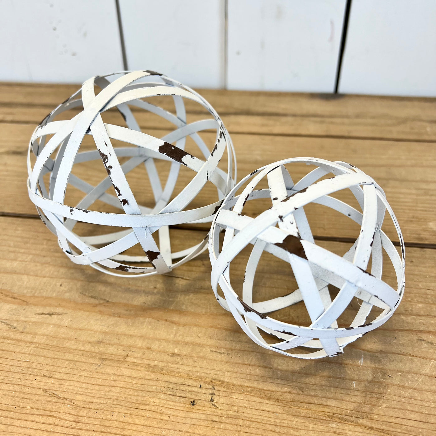 White Orbs, Two Sizes Available