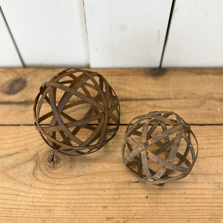 Rust Orbs, Two Sizes Available