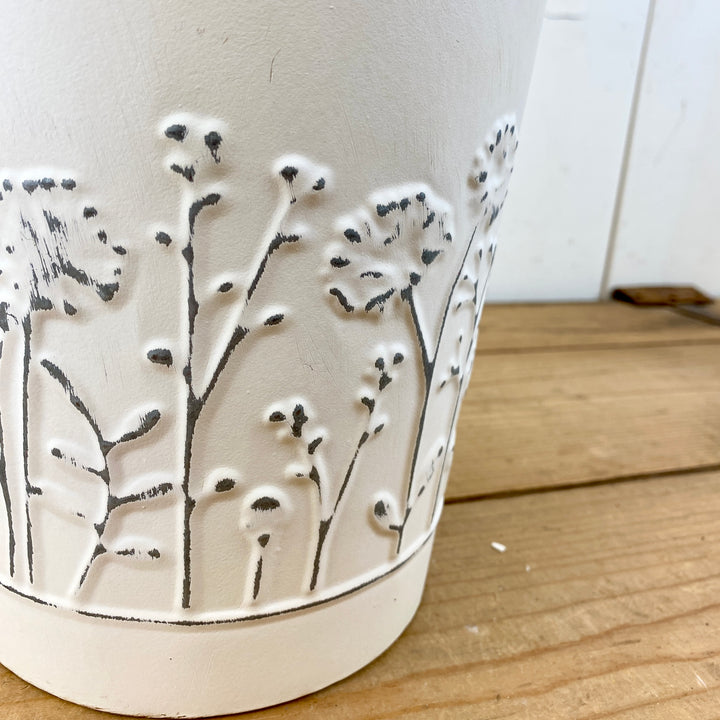 Wildflower Embossed Bucket