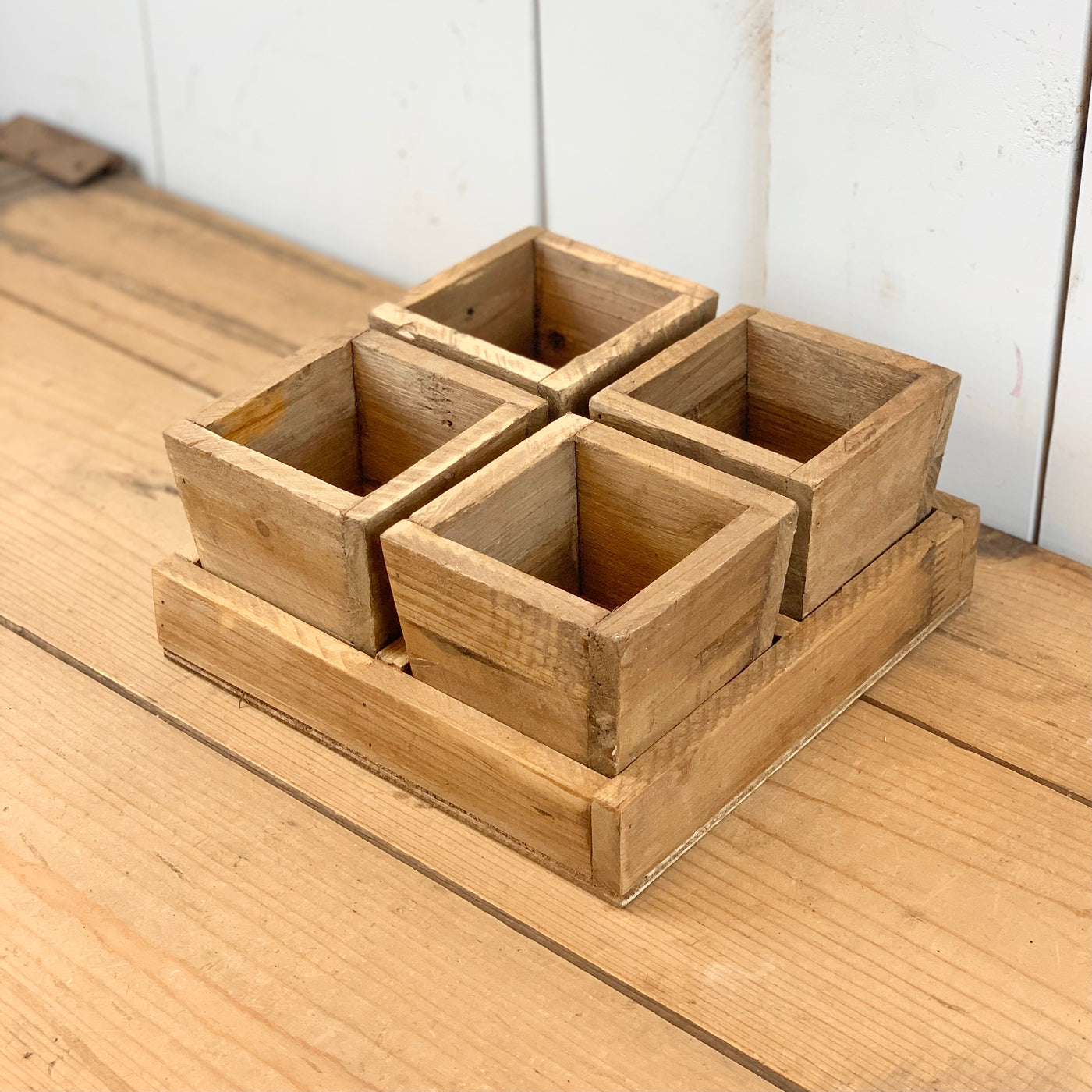 Wooden Planters - 4 Boxes