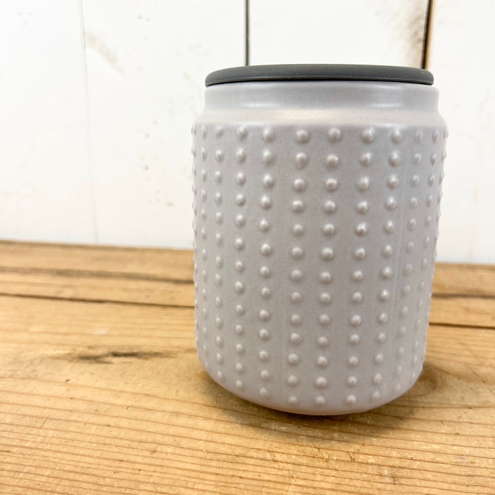 Grey Hobnail Flip Dish Wax Warmer