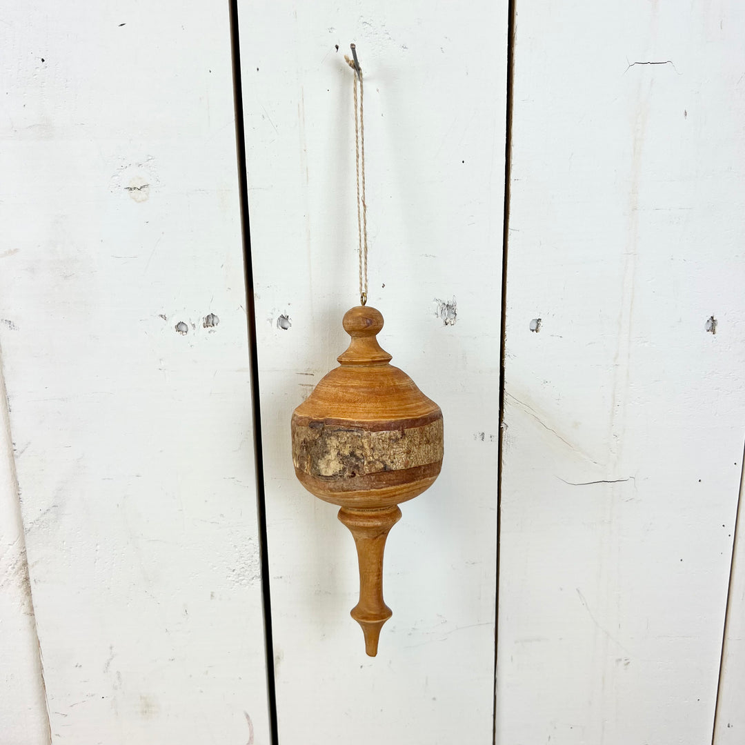 Mahogany Wood Finial Ornaments