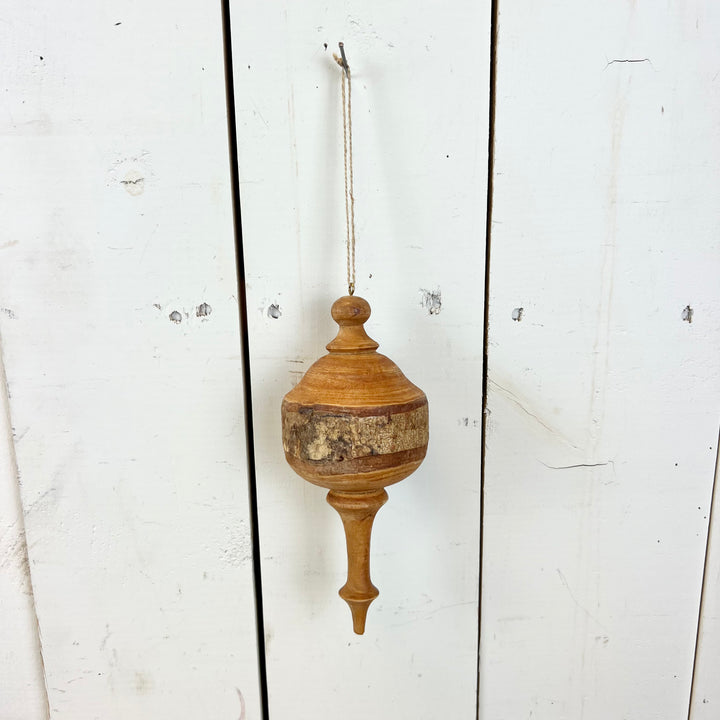 Mahogany Wood Finial Ornaments