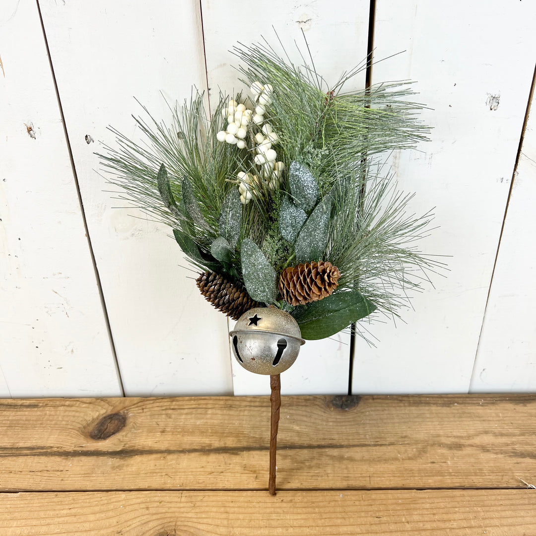 Silver Jingle Bell and Berry Collection