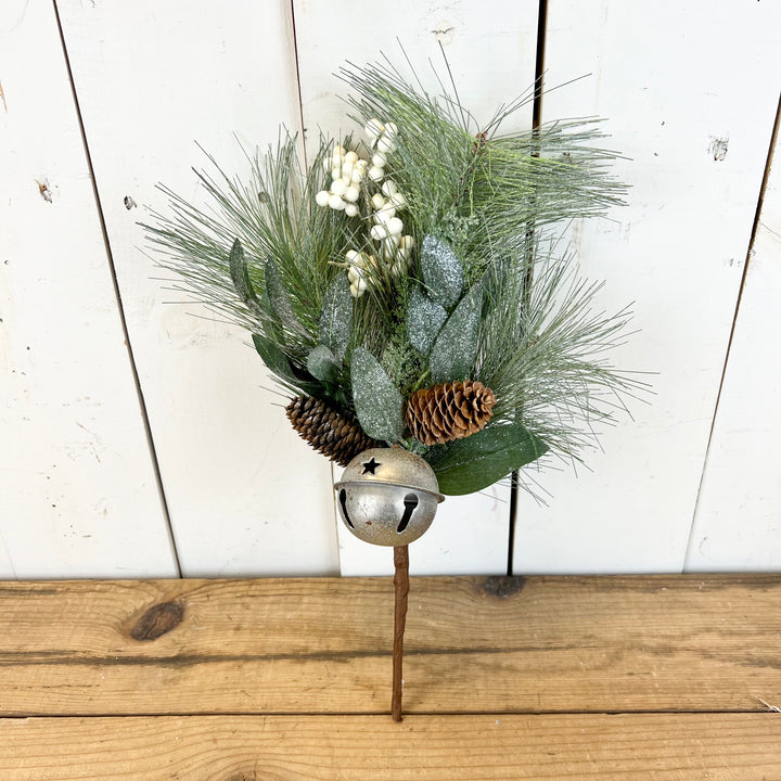 Silver Jingle Bell and Berry Collection
