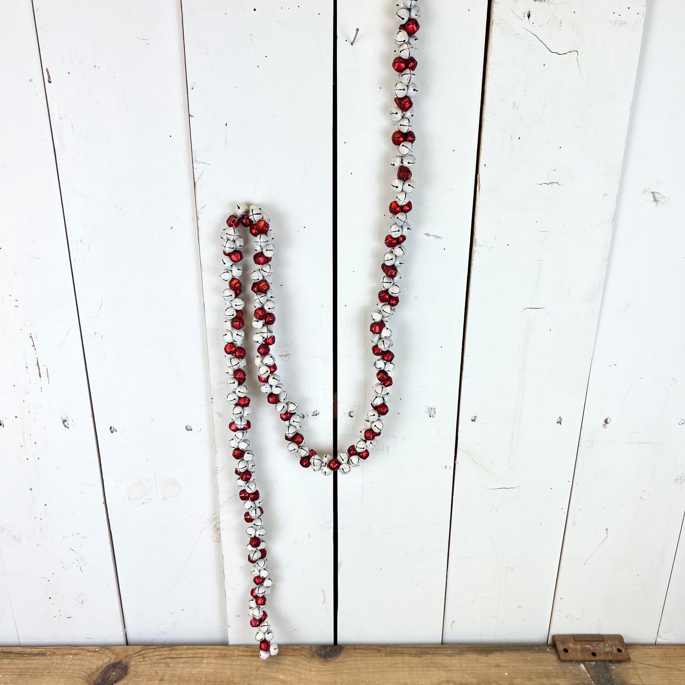 Red and White Jingle Bell Garland