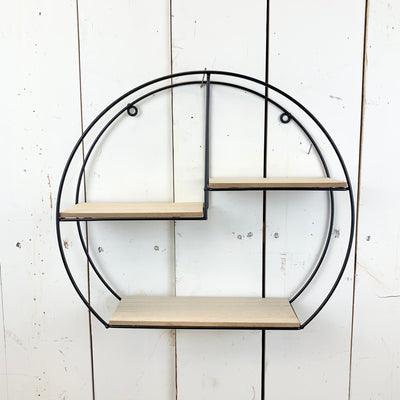 Metal Circle Wall Shelf