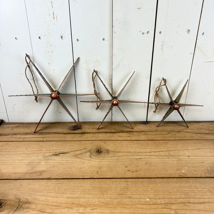 Galvanized Star Ornaments