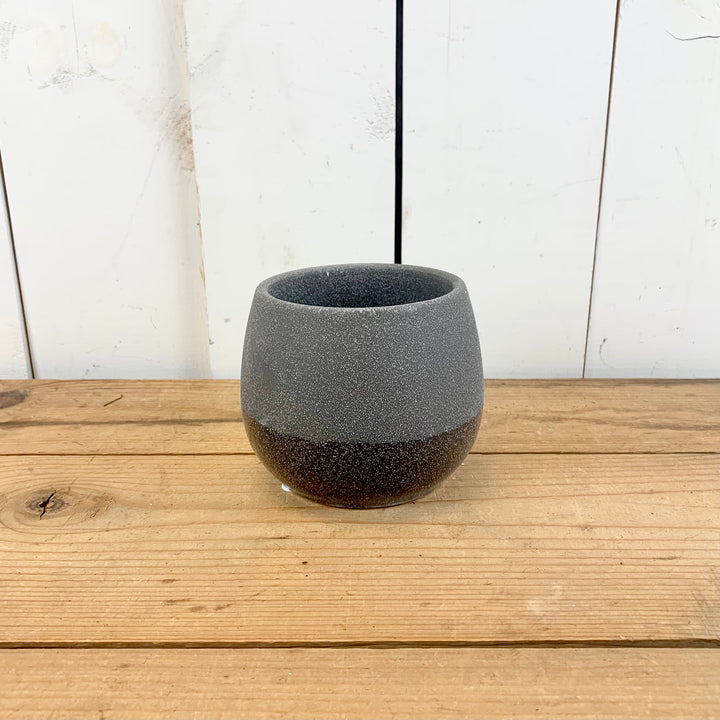 Black Speckled Two-Toned Pots