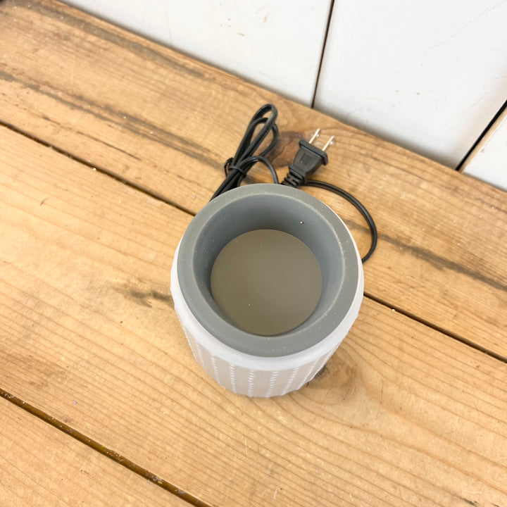 Grey Hobnail Flip Dish Wax Warmer