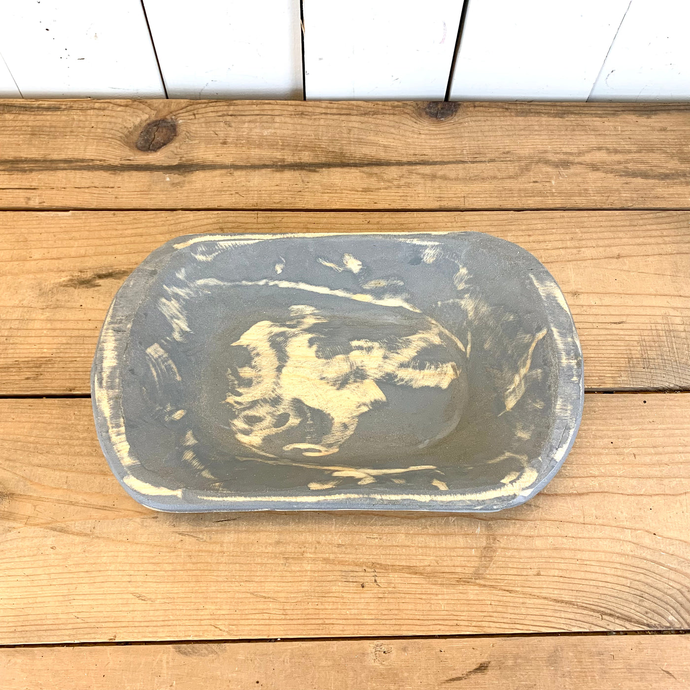 Small Oval Wooden Dough Bowls