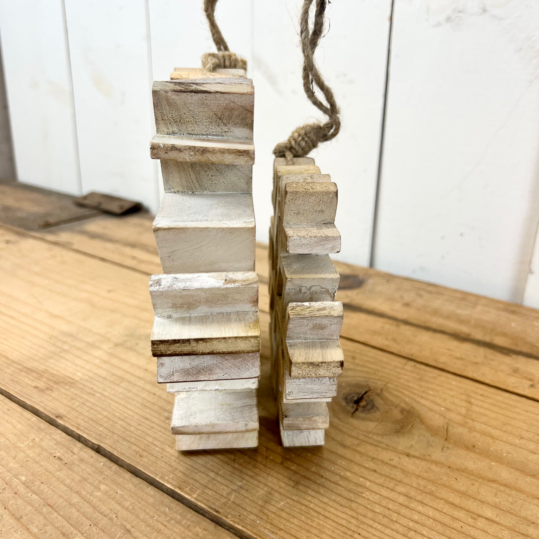 Wooden Snowflake Ornaments
