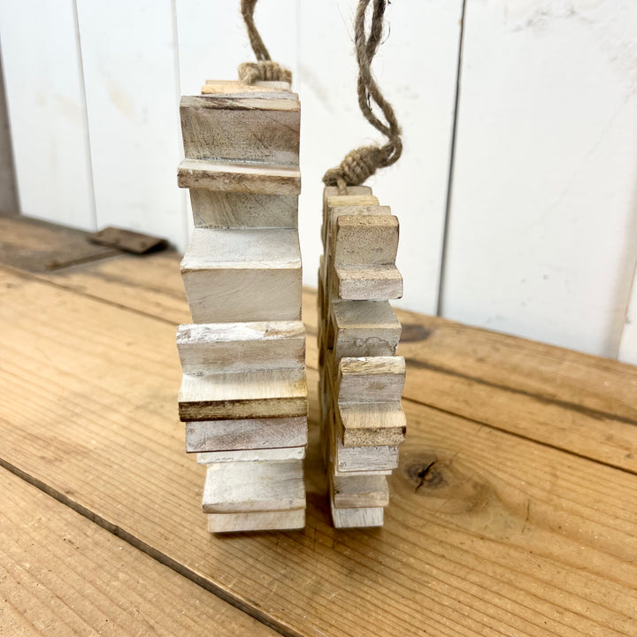 Wooden Snowflake Ornaments