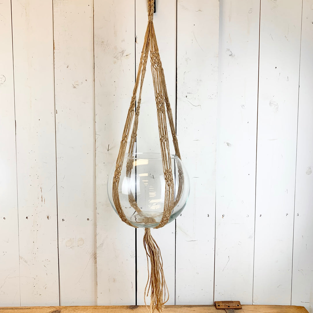 Tan Macramé Hanger