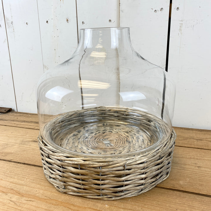 Wicker & Glass Terrarium