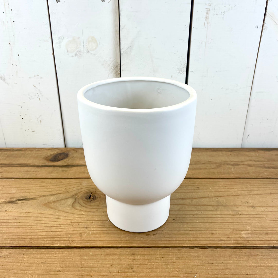 White Tapered Pottery